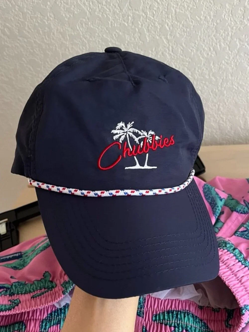 NEW Set of Chubbies Swim Trunk Shorts Medium and Baseball Hat One Size